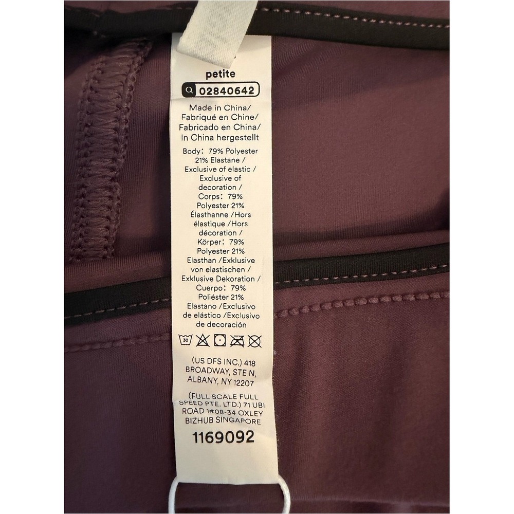 Halara XL Petite Plum Purple High Waisted Wide Leg Pleated Trousers NWT - Picture 3 of 7